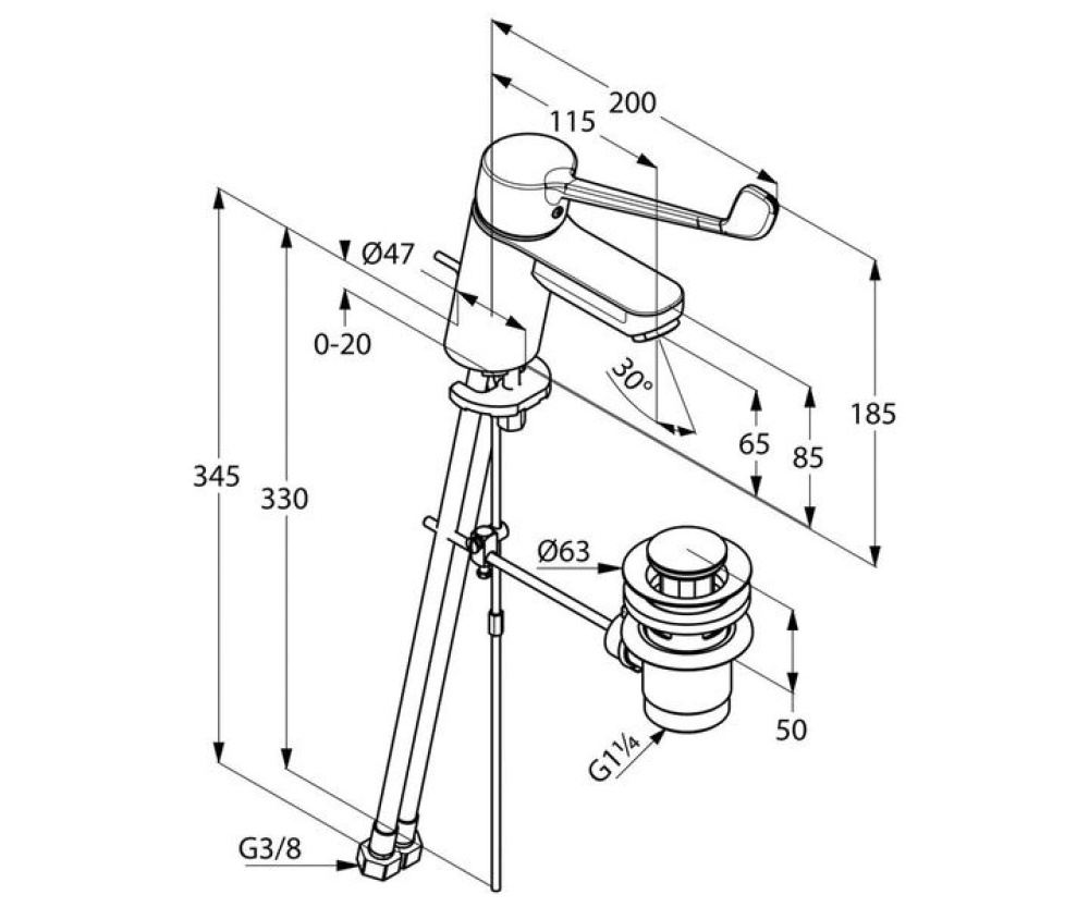 Фото Смеситель для раковины Kludi Logo Neo (372870575)