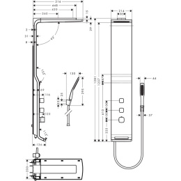 Душевая панель Hansgrohe Raindance (27003400) хром