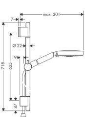 Душевой гарнитур Hansgrohe Raindance (27898000) хром