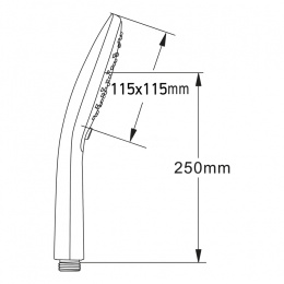 Фото Душевая лейка ручная Paini Novara 50CR155/P18KM хром