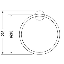 Полотенцедержатель Duravit Starck T 0099471000, хром