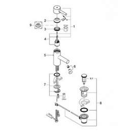 Смеситель Grohe Essence 33562000 для раковины, д/к