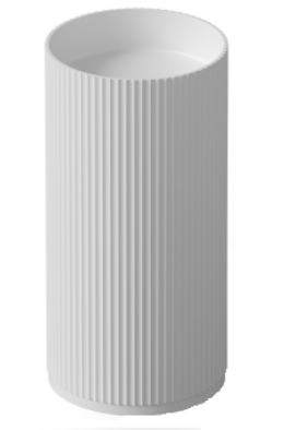 Фото Раковина напольная DEA Design Pedestal Basin (DD2803 450 18) белый матовый