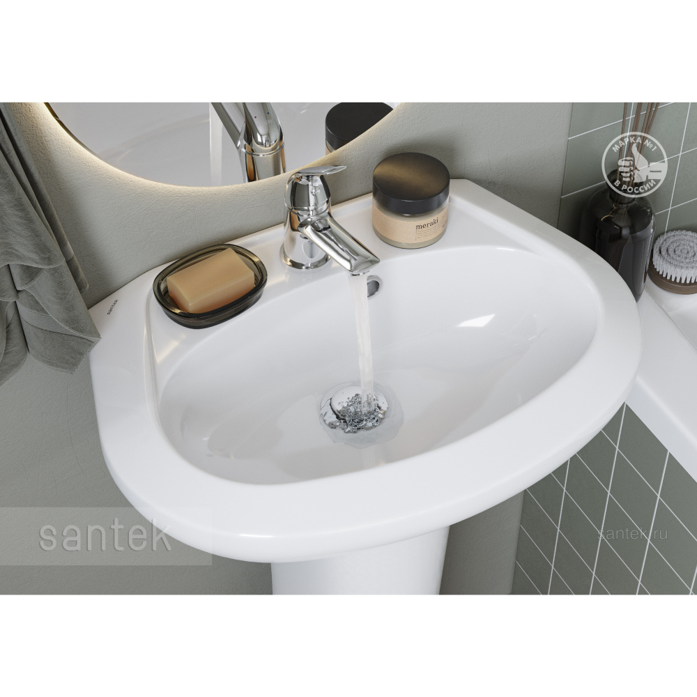 Смеситель Santek Нико для раковины, хром WH5A02005C001