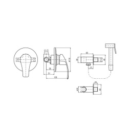 Гигиенический душ Rav Slezak Mississippi MS042/1 со смесителем, хром