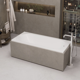 Фото Ванна акриловая 180х80 Alba Spa Supreme (ВПР041000100) прямоугольная, белый глянцевый