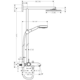Душевая система Hansgrohe Raindance (27101000)