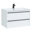 Тумба с раковиной Aquanet Lino 80 см (00271947) белый
