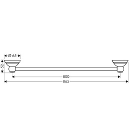 Hansgrohe Axor Carlton 41408000 Полотенцедержатель (хром)