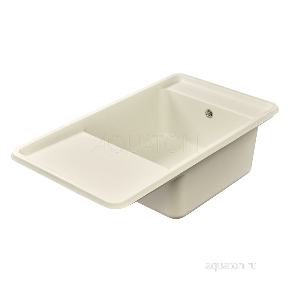 Мойка для кухни из литого мрамора Aquaton Беллис 78 жемчуг 1A725032BS240