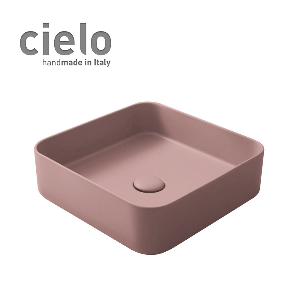 Ceramica CIELO Shui Comfort SHCOLAQ40 CP - Раковина накладная на столешницу 40 * 40 см (Cipria)