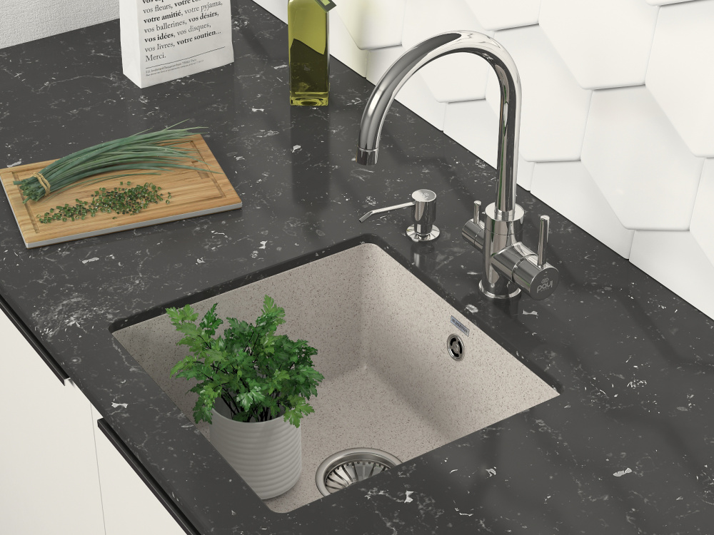 Мойка для кухни Paulmark Gera (PM104546-BE) бежевый