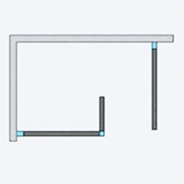 Душевая стенка Radaway Euphoria W3 Walk-in 130 фурнитура Хром стекло прозрачное 383135-01-01