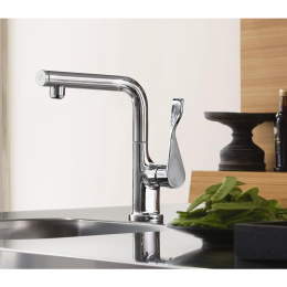 Смеситель для кухни Axor Citterio 39860800 с кнопкой Select start/stop, нержавеющая сталь