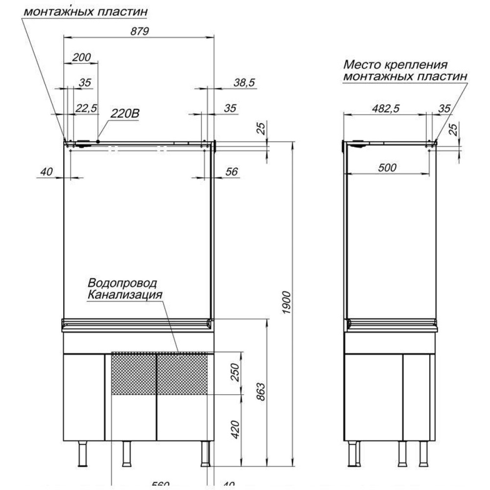 Мебель для ванной Aquanet Корнер 89 R белый (закрытый)