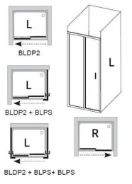Неподвижная стенка Ravak Blix (9BH40100Z1)