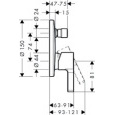 Смеситель для душа Hansgrohe Metris S (31465000) хром