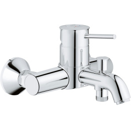 Фото Grohe BauClassic 124404 Комплект смесителей с душем смеситель для ванны, раковины, душевой гарнитур