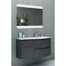 Шкафчик подвесной с одной распашной створкой, правый VAGUE CEZARES 54906 Grigio talpa opaco