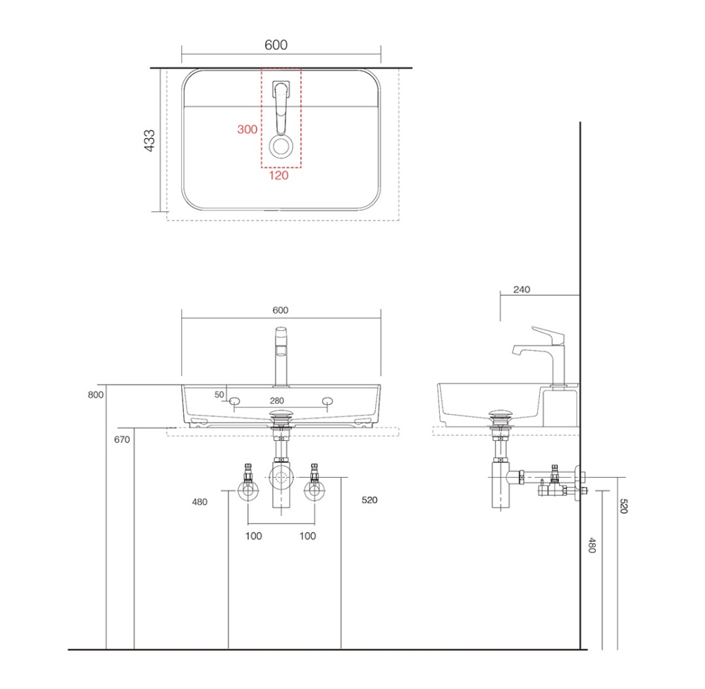 Фото Ceramica CIELO Shui Comfort SHCOLARF AN Раковина для ванной комнаты 60*43 см, подвесная - накладная 