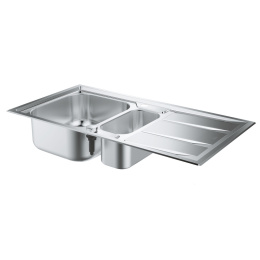 Grohe K400+ 31569SD0 Мойка для кухни из нержавейки, 2 чаши с крылом