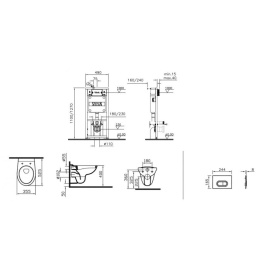 Инсталляция и унитаз Vitra Normus (9773B003-7201) белый