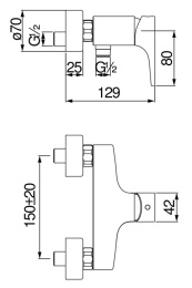 Фото Nobili Yoyo YO126130CR Смеситель для душа