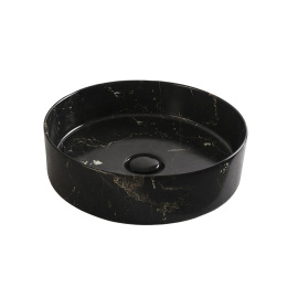 Ceramica CIELO Shui Comfort SHCOLAT40 NM - Раковина накладная Ø 40 см Nero Marquina