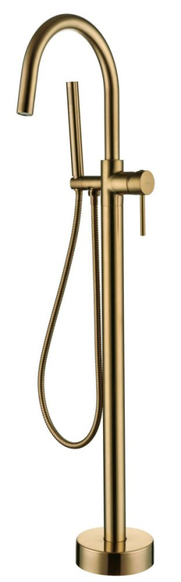 Фото Смеситель напольный Boheme Uno (469-MG) золото, матовое