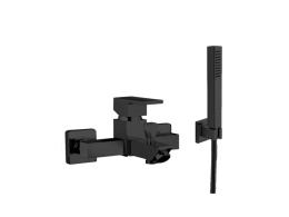 Смеситель для ванны Mamoli Feel 1840PD40D22K настенный с душ.гарнитуром, matt black