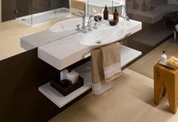 Раковина Laufen Palace 8.1270.6.000.104.1 с полотенцедержателем, 150 см