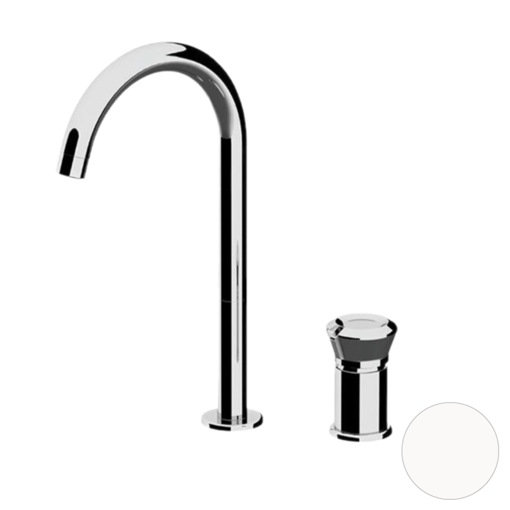 Фото Смеситель для раковины Remer Element ET57LBO, белый матовый