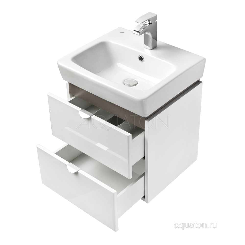 Тумба под раковину Aquaton Скай PRO 60 белый глянец 1A238201SY010