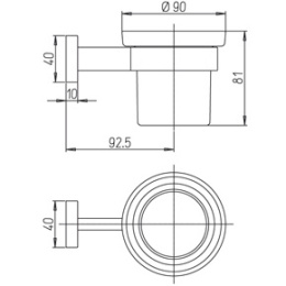 Фото Подстаканник Paini Dax-DaxR 84CR041BI хром