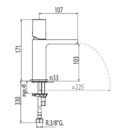 Фото Tres Loft 20011002 Смеситель для раковины