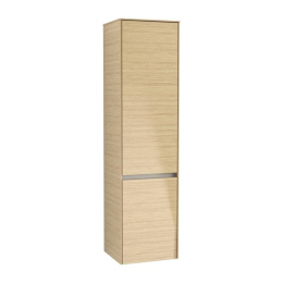 Фото Villeroy Boch Collaro C03400VJ Шкаф пенал для ванной комнаты, петли слева (Nordic Oak)