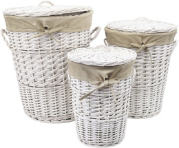 Фото Корзина WasserKraft Aller WB-106-S маленькая для белья с крышкой