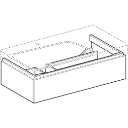 Geberit Xeno2 500.513.43.1 Тумба для раковины, с ящиками выдвижными