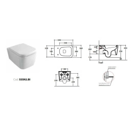 Сидение с крышкой для унитаза Globo Stone (SS020BI) белый