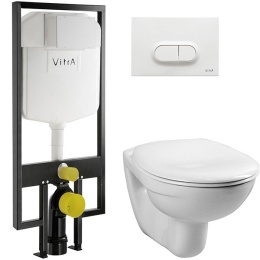 Фото Инсталляция и унитаз Vitra Normus (9773B003-7201) белый