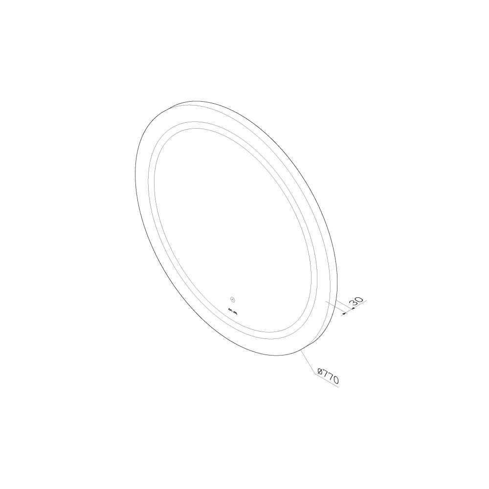 Фото Зеркало с LED-подсветкой Am.Pm X-Joy (M85AMOX0801WG) серебристый