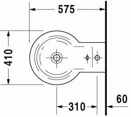 Биде подвесное Duravit Starck 1 0274150000, белый