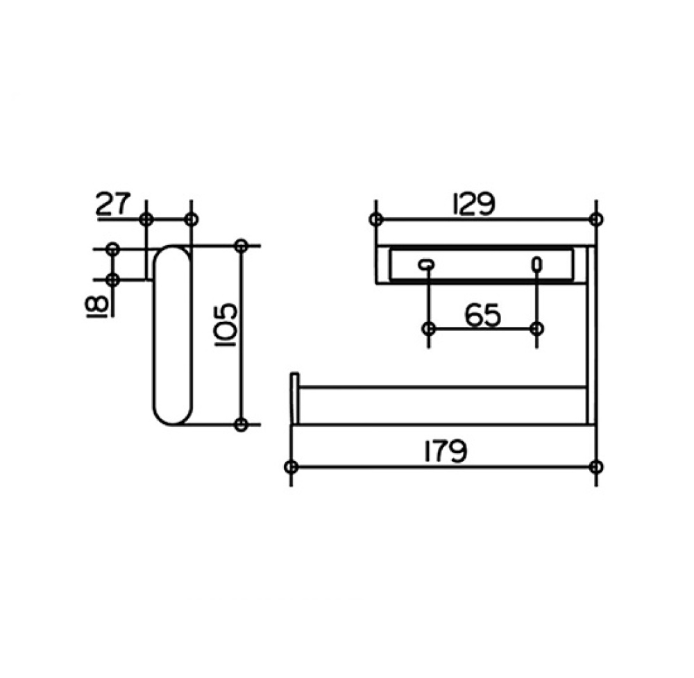 Держатель полотенца Keuco Plan 14922010000, хром