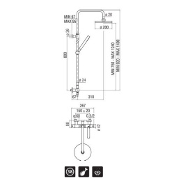 Душевая система Nobili Plus (PL00030/50CR)
