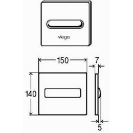 Кнопка смыва Viega Visign for Style (598501) белый