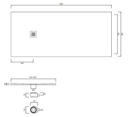 Cielo Venticinque PDR18080 Душевой керамический поддон