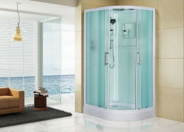 Фото Душевая кабина 115x85x210 Esbano (ESKL115CRL) белый, акрил, Поддон низкий