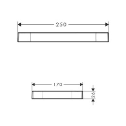 Hansgrohe Axor Bouroullec 42673000 Полочка (белый)