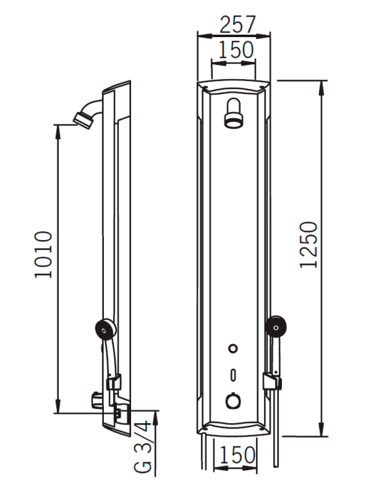 Фото Душевая панель Oras Electra 6664F Автоматическая с регулировкой воды