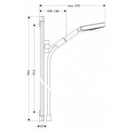 Душевой гарнитур Hansgrohe Raindance (27658000) хром